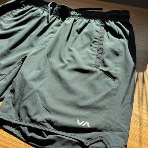 RVCA Men's Black Athletic Shorts
